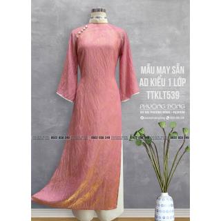 Áo Dài Phom Trẻ Gấm Lụa Phom Suông TTKLT539